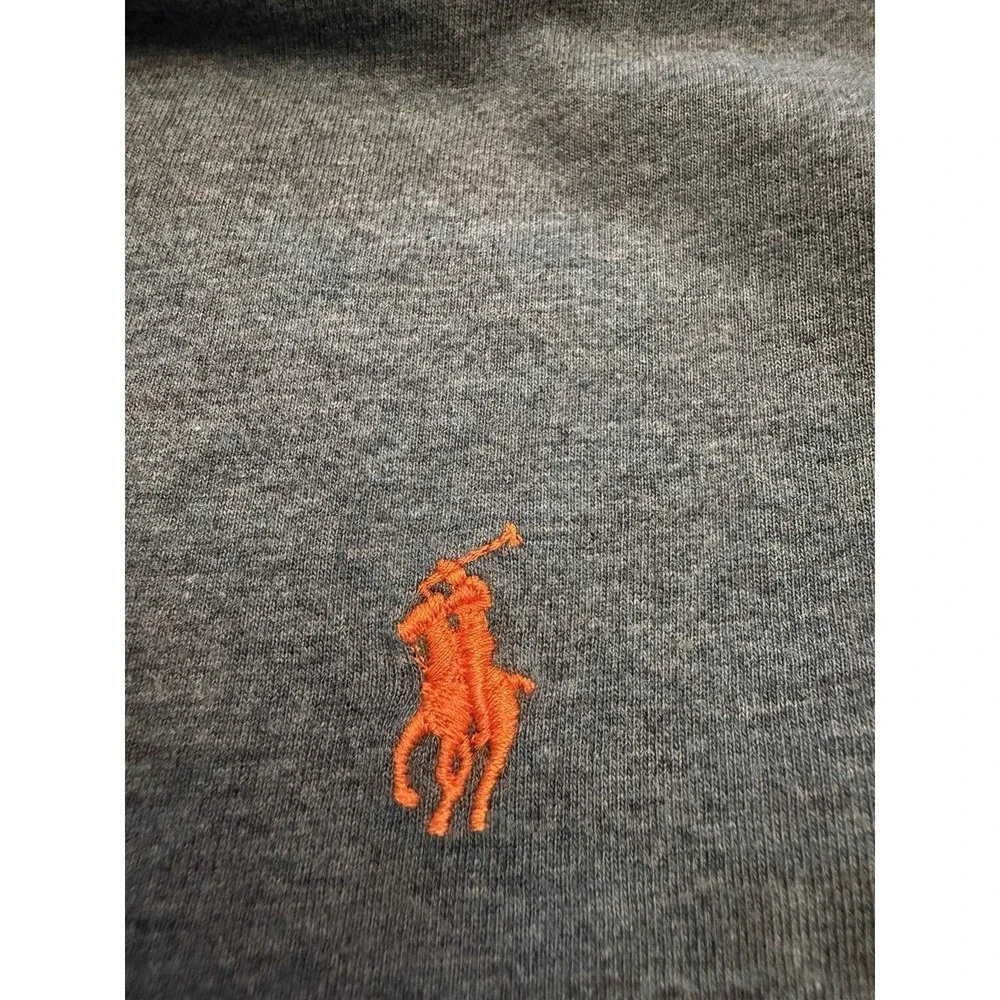 Polo Ralph Lauren Blue Solid Crewneck Pullover Tshirt Mens Large long sleeve